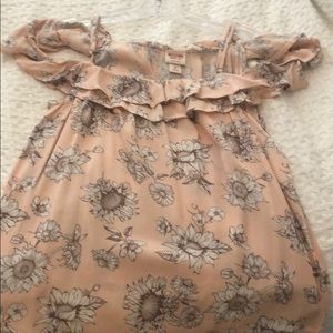 Off the shoulder flower top